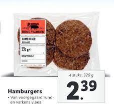 hamburgers aanbieding